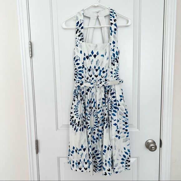 White House Black Market Petal Halter Knee Length 2 - Picture 1 of 5